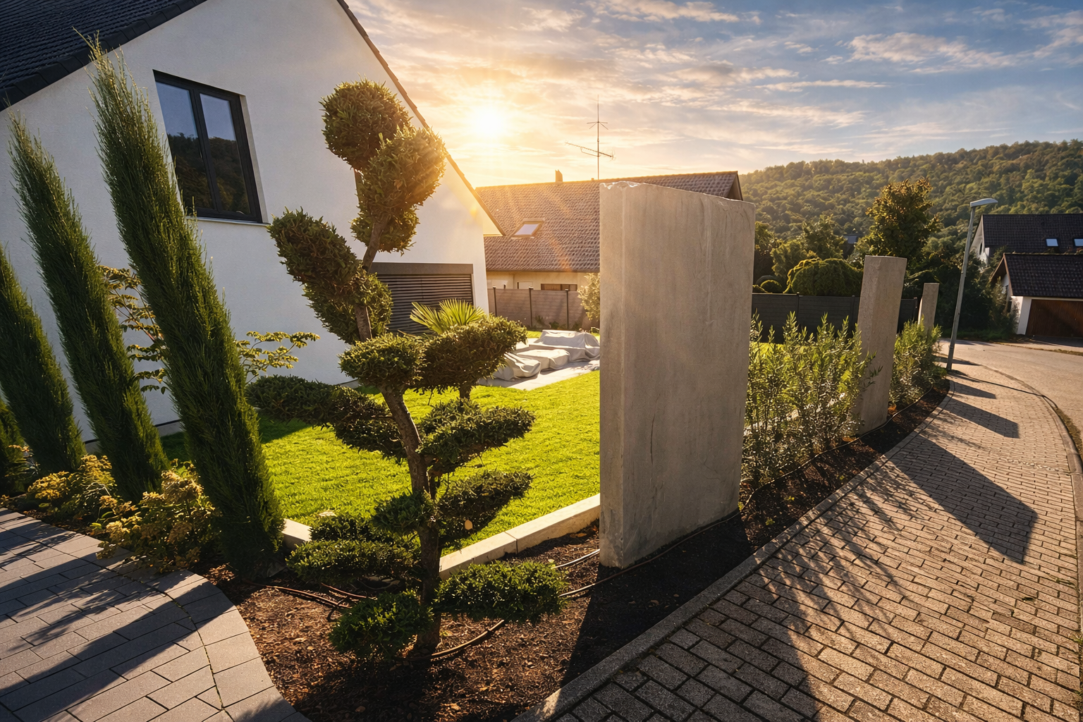 Beratung im eigenen Garten: Bild mit Blumenwiese mit roten, gelben und blauen Blumen